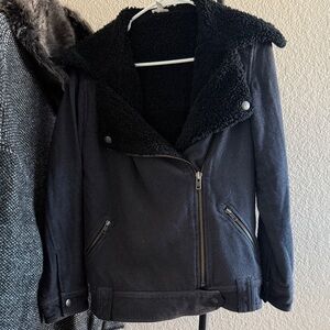 BP Women's Black Shearling Jacket